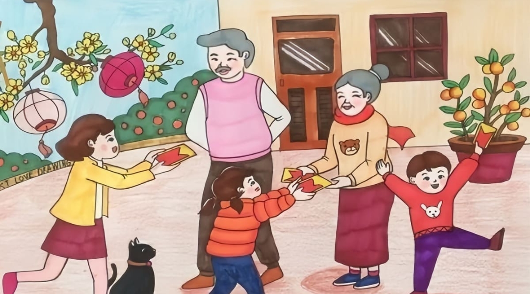 anh mau tranh ve ngay tet cho tre 12