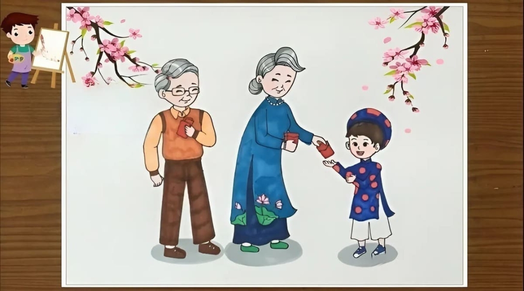 anh mau tranh ve ngay tet cho tre 14