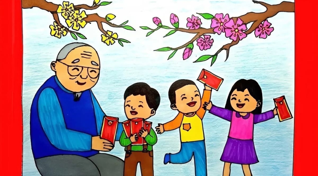 anh mau tranh ve ngay tet cho tre 2