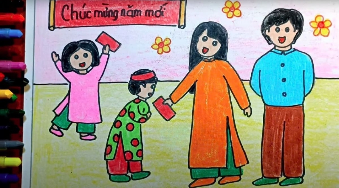 anh mau tranh ve ngay tet cho tre 5