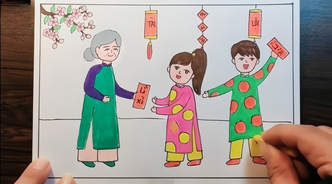 anh mau tranh ve ngay tet cho tre 9